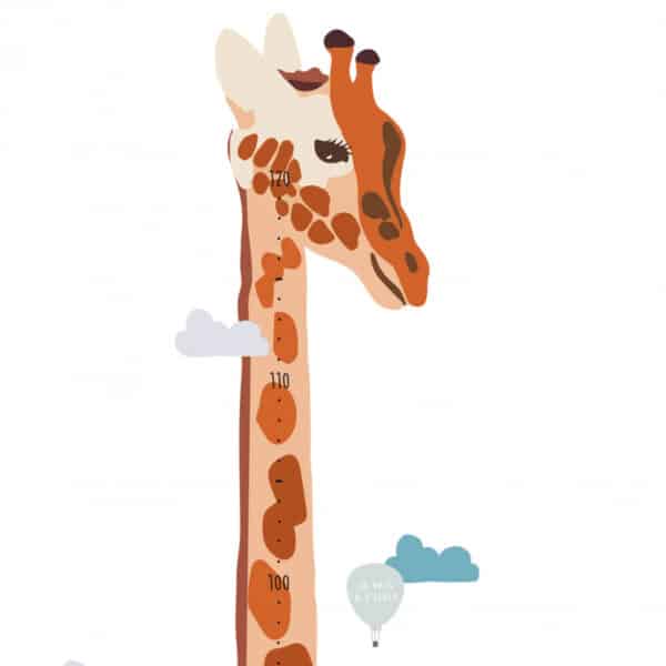 Mimi'lou Muursticker Safari Meetlat Giraf 3700792636278 (2)