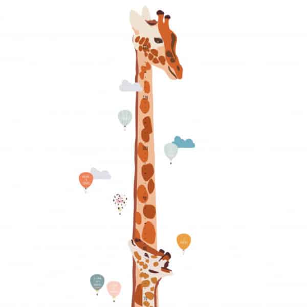 Mimi'lou Muursticker Safari Meetlat Giraf 3700792636278 (5)