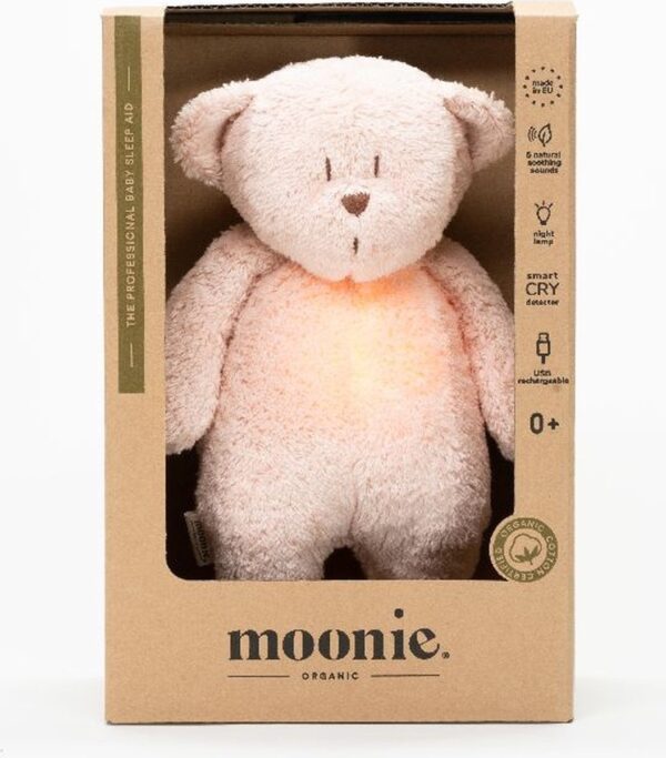 Moonie Slaapknuffel Humming Bear Rose Natur 5903943986217