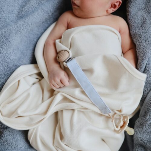 Mushie Wiegdeken Ribbed Baby Blanket - Ivory 0810052469355 - 7070501 - (1)