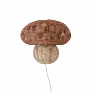 OYOY Wandlamp Paddenstoel Rotan M107118-Mushroom-Wall-Lamp (1)