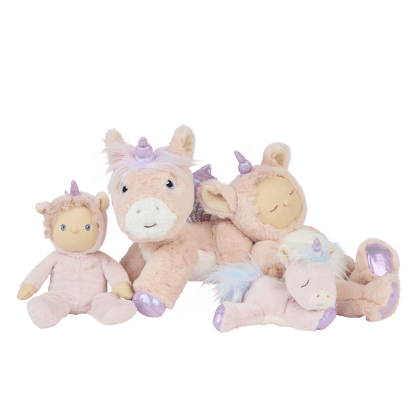 Olli Ella Dinkum Unicorn Baby Sparkle Pink 9353515044689