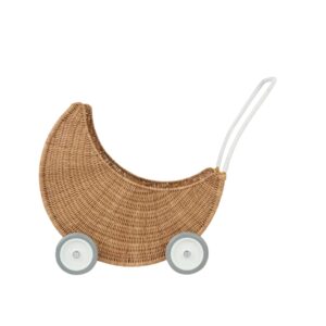 Olli Ella Poppenwagen Rotan Moon Strolley Natural 9353515044511