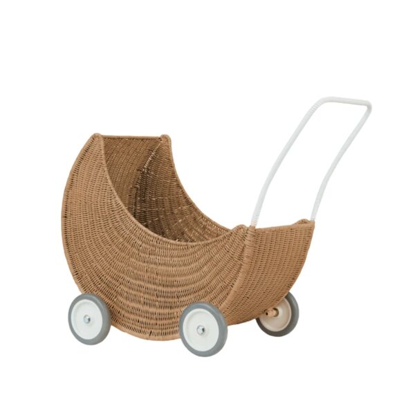 Olli Ella Poppenwagen Rotan Moon Strolley Natural 9353515044511