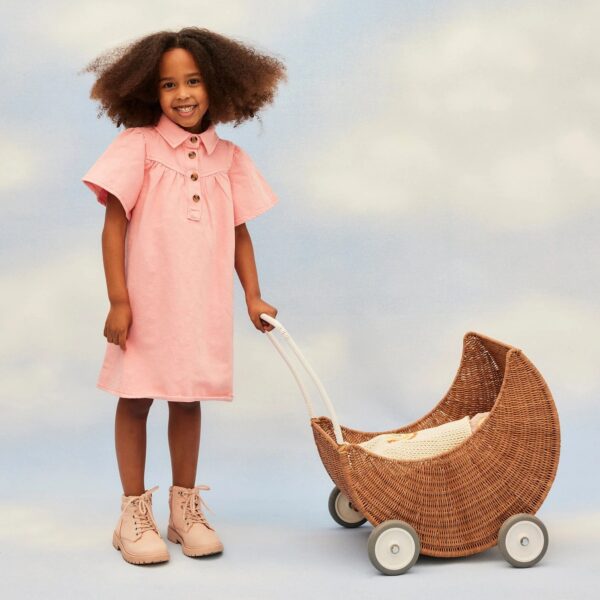 Olli Ella Poppenwagen Rotan Moon Strolley Natural 9353515044511