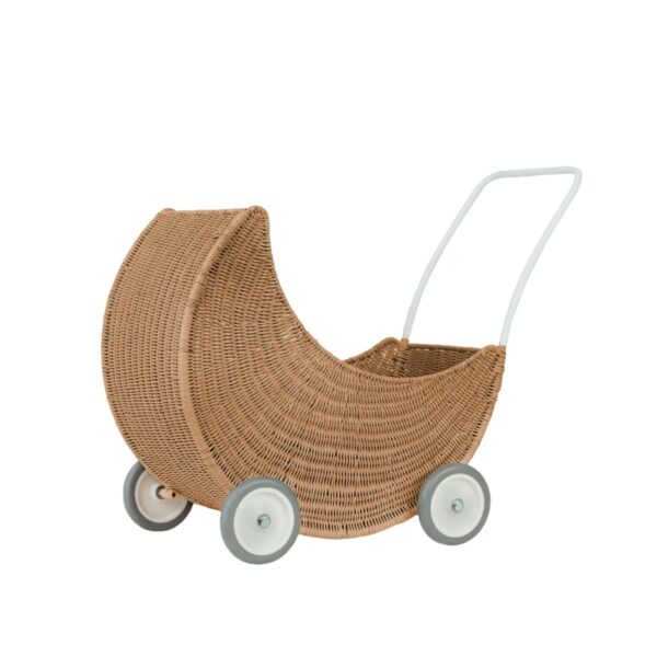 Olli Ella Poppenwagen Rotan Moon Strolley Natural 9353515044511