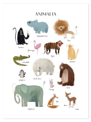 Lilipinso Animalia Poster Animals 3700412477151