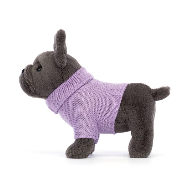 S3FDP Jellycat Knuffel Hond French Bulldog Purple Sweater 670983146479 (2)