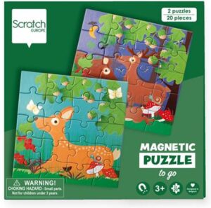 Scratch Magnetisch Puzzelboek To Go Bosdieren 5414561811558 (1)