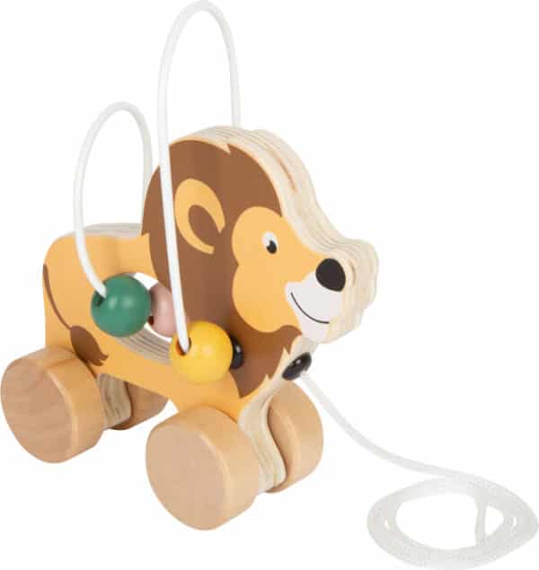 Small Foot Safari Houten Trekfiguur Leeuw 4020972117052