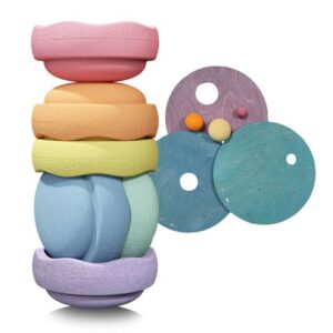 Stapelstein Grimms x Stapelstein Rolling Discs Cool Pastel 4260607088146 (1)