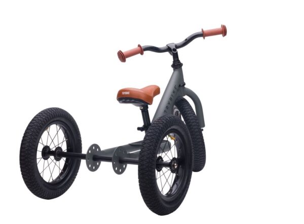 Trybike Steel 2-in-1 Driewieler Loopfiets - Mat Grijs